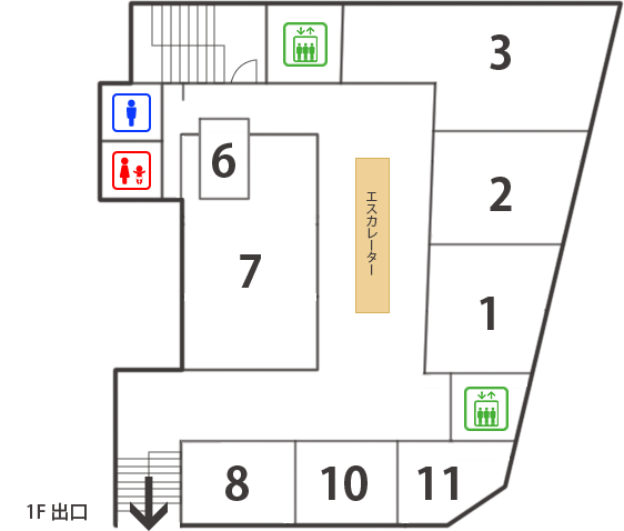 B1Fフロアマップ